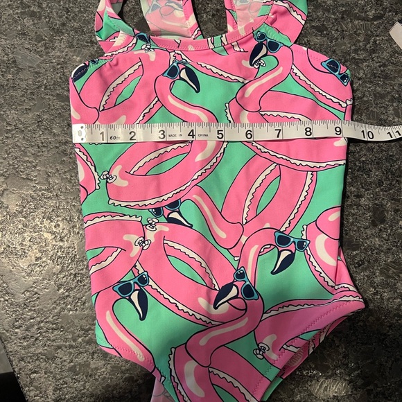 Osh Kosh Flamingo Swimsuit 4T - Picture 7 of 8
